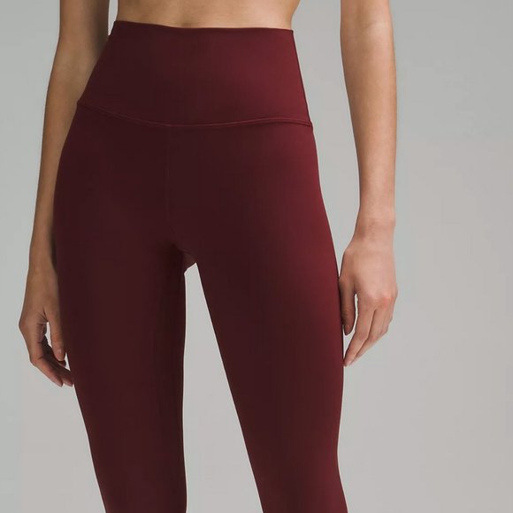 Lululemon Athletica Workout Yoga Pants Size 2 Plum Buttery Soft Fabric - Picture 1 of 4